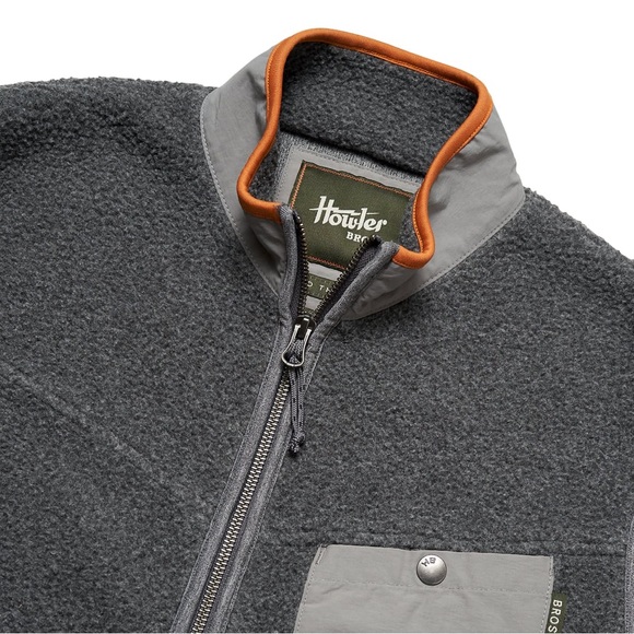 HOWLER BROTHERS
Chisos Fleece Vest
 in Mountain Grey - Picture 8 of 11
